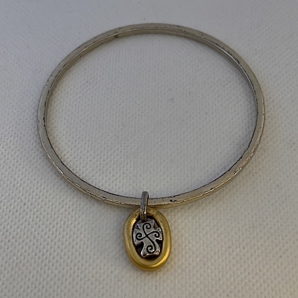 Brighton and Alex & Ani Silver Bangle Bracelets Cross, Cupcake, Friends Forever - Picture 9 of 16